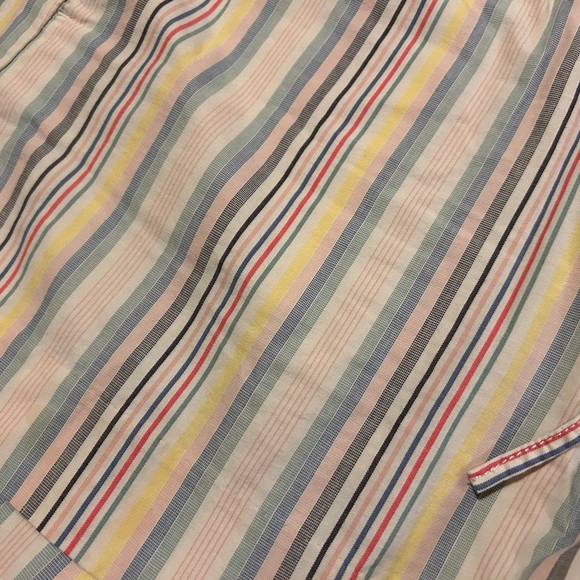 LOFT Women's Casual Striped multi colored Shorts Size XL Cotton - Picture 2 of 5